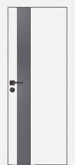 Дверь Profilo Porte PX-10 Белый, кромка с 4-х сторон LACOBEL серый