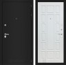 Металлическая дверь Лабиринт CLASSIC шагрень черная 12 - Белое дерево