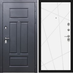 Входная дверь Cударь STR МХ-29 Ясень графит/Д-11 Белый софт