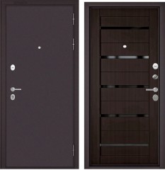 Дверь Бульдорс Mass-90 Ларче шоколад CR-3 Lakobel Black