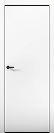 Межкомнатная дверь Aurum Pd 1 Палладий Антрацит AL BLACK Edition кромка с 4х сторон