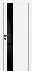 Дверь Profilo Porte PX-10 Белый, кромка с 4-х сторон LACOBEL черный