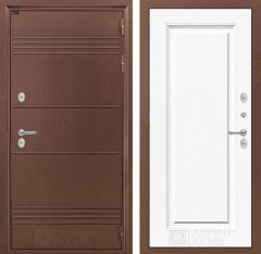 Металлическая дверь в дом Лабиринт Термо Лайт 27 - Эмаль RAL 9003