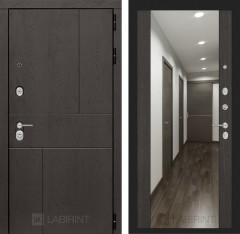 Металлическая входная дверь в квартиру URBAN с Зеркалом - Венге