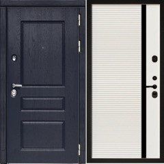 Входная дверь Cударь Diva ДИВА-МД-45 Роял вуд синий/МХ 45 белый матовый