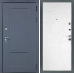 Входная дверь Cударь STR МХ-38 Ясень графит/М-16 Белый софт
