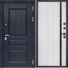Входная дверь Cударь Diva ДИВА-МД-45 Роял вуд синий/МХ 46 белый матовый