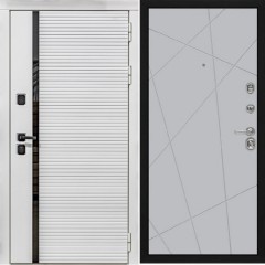 Входная дверь Cударь STR МХ-45 Белый софт/Д-11 Силк маус