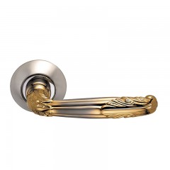 Дверная ручка Archie 112 никель / золото (HI)