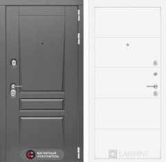 Металлическая дверь Лабиринт Платинум 13 - Белый софт