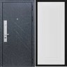 Входная дверь Cударь STR МХ-26 Гранит лава оникс/Н-10 Белый софт