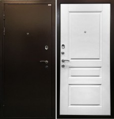 Металлическая входная дверь в квартиру Ратибор Статус, Белый ясень