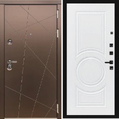 Входная дверь Cударь Diva ДИВА-МД-50 Бронза/Д-8 Белый софт