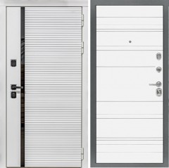 Входная дверь Cударь STR МХ-45 Белый софт/Д-5 Белый софт