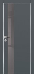 Дверь Profilo Porte PX-10 Графит, кромка с 4-х сторон LACOBEL серый