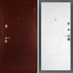 Входная дверь Cударь Diva ДИВА-510 Антик Медь/М-16 Белый софт