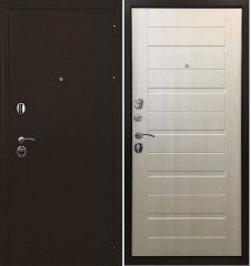 Металлическая входная дверь в квартиру Ратибор Тренд 3К, Лиственница беж