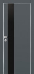 Дверь Profilo Porte PX-10 Графит, кромка с 4-х сторон LACOBEL черный