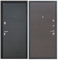 Металлическая дверь в квартиру Интекрон Спарта венге ФЛ-316 Эковенге поперечный