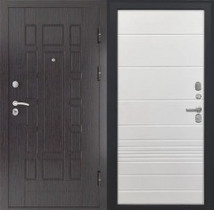 Входные двери L-5 Черная шагрень/ФЛ-700 Ясень белый