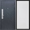 Входная дверь Cударь STR МХ-26 Гранит лава оникс/Н-7 Белый софт