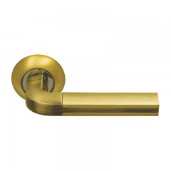 Дверная ручка Archie Sillur 96 золото матовое/античная бронза