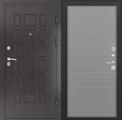 Входные двери L-5 Черная шагрень/ФЛ-700 Ясень грей
