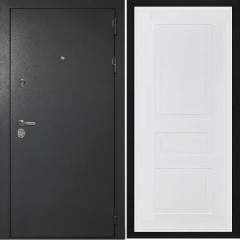 Входная дверь Cударь Diva ДИВА-МД-40/1 Черный титан/Н-13 Белый софт