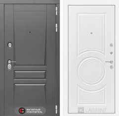 Металлическая дверь Лабиринт Платинум 23 - Белый софт