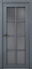 Межкомнатная дверь Aurum Co 22 Кобальт Антрацит, Сатинат графит