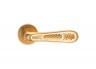 Дверная ручка Archie Genesis ALIVIO матовое золото/эмаль (S. GOLD)