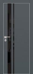 Дверь Profilo Porte PX-16 Графит, кромка с 4-х сторон LACOBEL черный