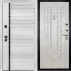 Входная дверь Cударь STR МХ-45 Белый софт/М-2 Дуб Фил Крем