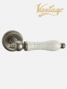 Дверная ручка Vantage - V30AS/ZR состаренное серебро/состаренная керамика