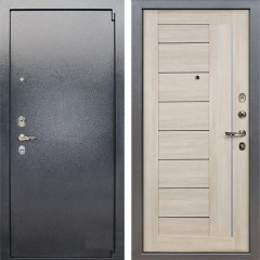 Металлическая дверь Лекс 3 Барк Верджиния (Серый букле / Ясень кремовый) панель №40