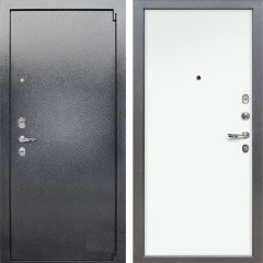 Металлическая дверь Лекс 3 Барк (Серый букле / Винорит Белый) панель №59