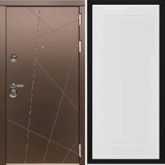 Входная дверь Cударь Diva ДИВА-МД-50 Бронза/Н-10 Белый софт
