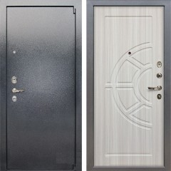 Металлическая дверь Лекс 3 Барк (Серый букле / Сандал белый) панель №44
