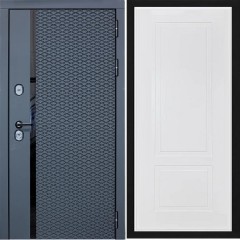 Входная дверь Cударь STR МХ-47 Черный кварц/Н-7 Белый софт