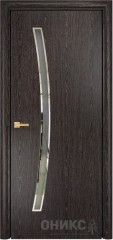 Межкомнатная дверь Оникс Hi-tech Порто Тангентальный абрикос, Зеркало