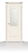 Дверь СитиДорс модель Элеганс-1 цвет Ясень белый стекло Романтик

