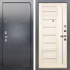 Металлическая дверь Лекс 3 Барк Верджиния (Серый букле / Дуб беленый) панель №38