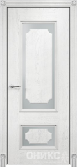 Межкомнатные двери Оникс Classic Оникс Эмаль белая патина серебро