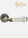 Дверная ручка Vantage - V31AS/ZR состаренное серебро/состаренная керамика