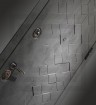 Металлическая дверь Лабиринт Бетон с зеркалом Максимум - Софт Грей
