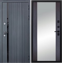 Входная дверь Cударь STR МХ-46 Черный кварц/Д-15 Венге