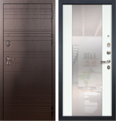 Металлическая дверь в квартиру Лекс Легион Стиль Белый экошпон (панель №61)