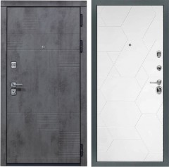 Входная дверь Cударь Diva ДИВА-МД-35 Бетон темный/М-16 Белый софт