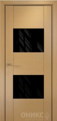 Межкомнатная дверь Оникс Hi-tech Парма Анегри, Lacobel RAL 9005