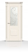 Дверь СитиДорс модель Элеганс-1 цвет Американский орех стекло Очарование
